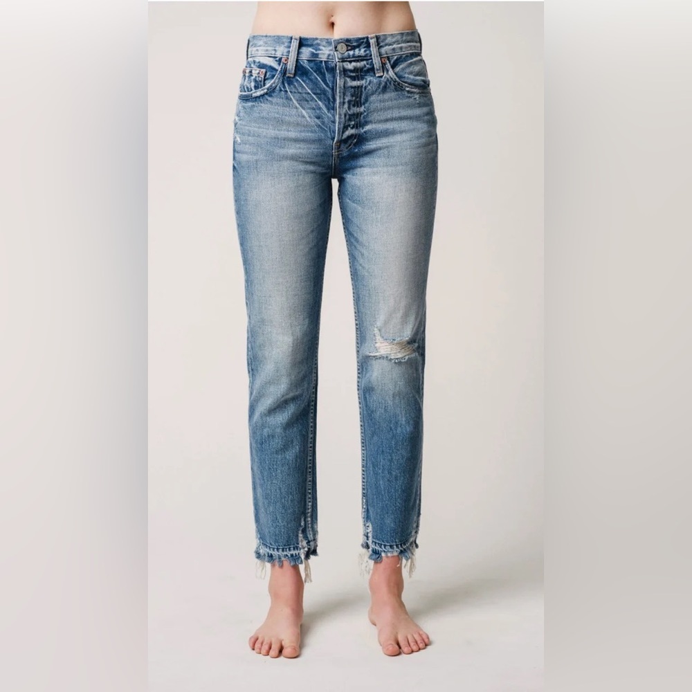 TRAVE Constance Straight Tapered Jean Under Pressure Wash NWT